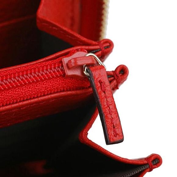 Gucci Long Wallet Round Zipper Red - Picture 7 of 9